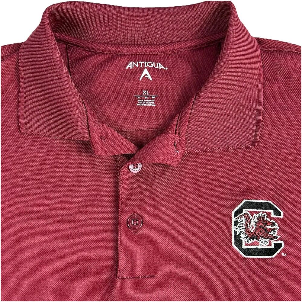 South Carolina Gamecocks Mens Polo Antiqua Size XL SC GameCocks